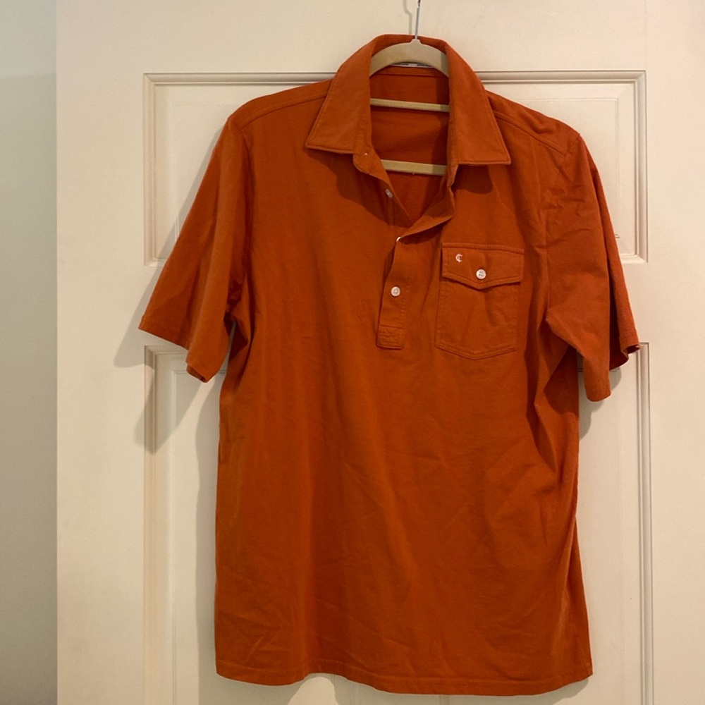 Men’s criquet classic players M burnt orange shirt